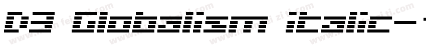 D3 Globalism italic字体转换